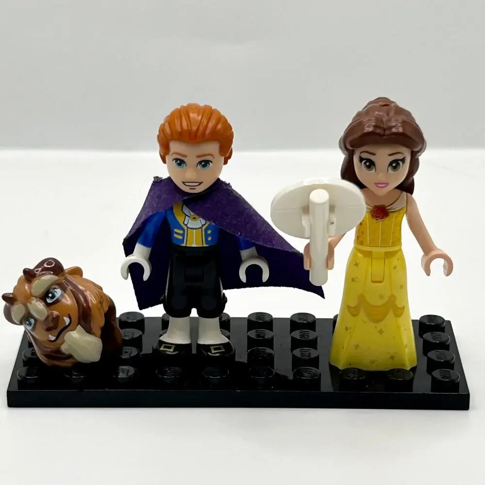 New LEGO Disney Princess Minifigures Belle & Beast (dp126 dp127) 43196 Mini Doll